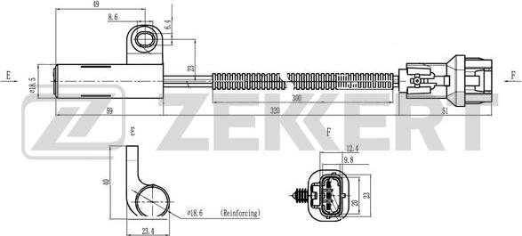 Zekkert SE-4092 - Датчик імпульсів, колінчастий вал avtolavka.club