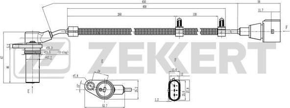 Zekkert SE-4067 - Датчик імпульсів, колінчастий вал avtolavka.club