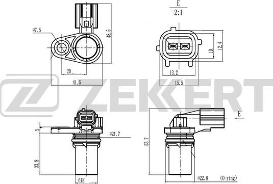 Zekkert SE-4087 - Датчик імпульсів, колінчастий вал avtolavka.club