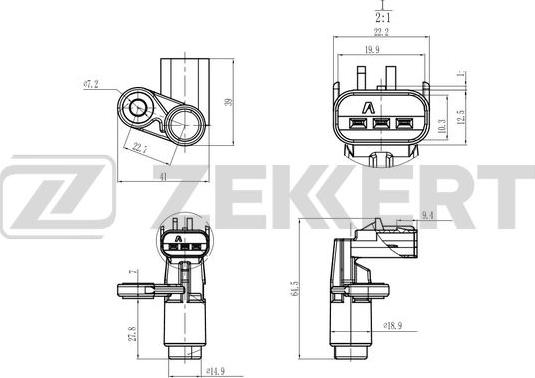 Zekkert SE-4070 - Датчик імпульсів, колінчастий вал avtolavka.club