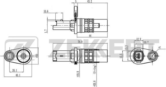 Zekkert SE-4115 - Датчик імпульсів, колінчастий вал avtolavka.club