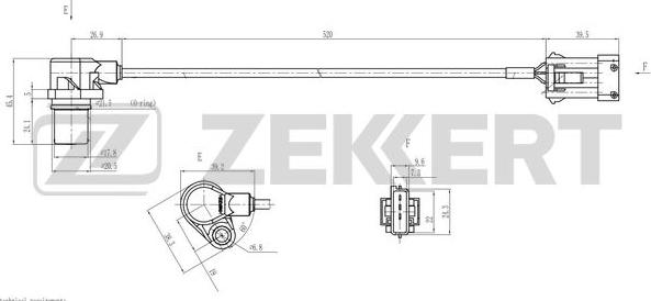 Zekkert SE-4116 - Датчик імпульсів, колінчастий вал avtolavka.club