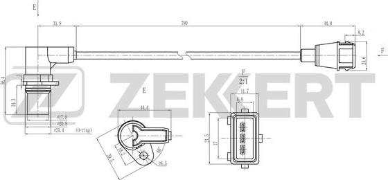Zekkert SE-4127 - Датчик імпульсів, колінчастий вал avtolavka.club
