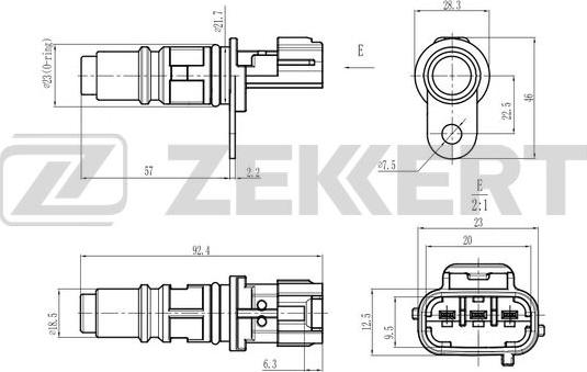 Zekkert SE-5048 - Датчик, положення розподільного валу avtolavka.club