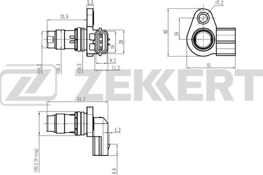 Zekkert SE-5053 - Датчик, положення розподільного валу avtolavka.club