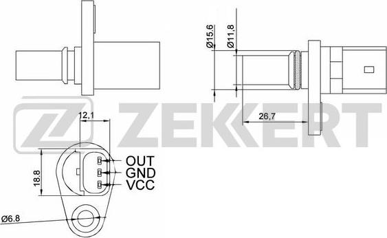 Zekkert SE-5000 - Датчик, положення розподільного валу avtolavka.club