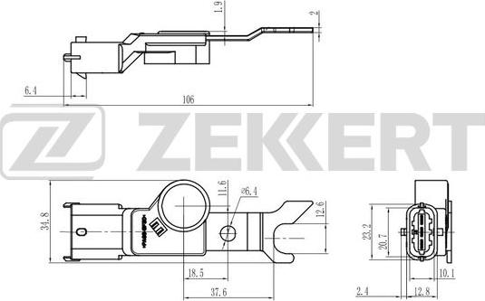 Zekkert SE-5038 - Датчик, положення розподільного валу avtolavka.club