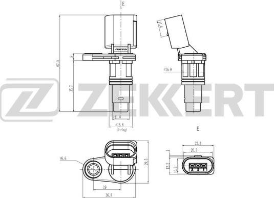 Zekkert SE-5033 - Датчик, положення розподільного валу avtolavka.club