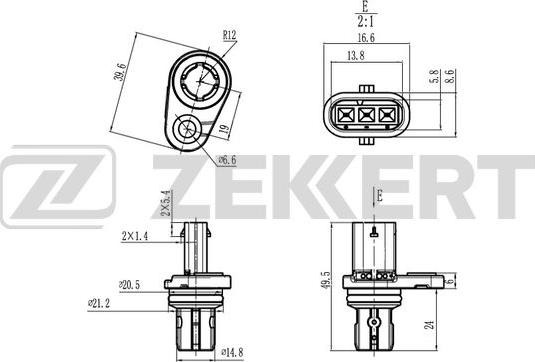 Zekkert SE-5024 - Датчик, положення розподільного валу avtolavka.club