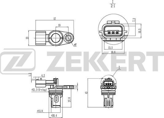 Zekkert SE-5020 - Датчик, положення розподільного валу avtolavka.club