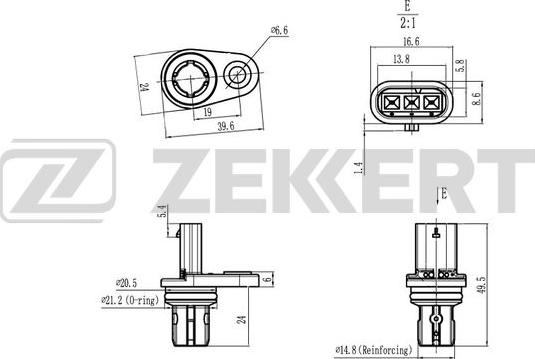 Zekkert SE-5022 - Датчик, положення розподільного валу avtolavka.club