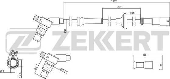 Zekkert SE-6005 - Датчик ABS, частота обертання колеса avtolavka.club