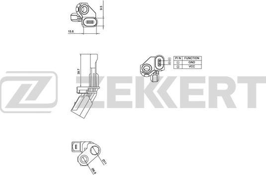 Zekkert SE-6029 - Датчик ABS, частота обертання колеса avtolavka.club