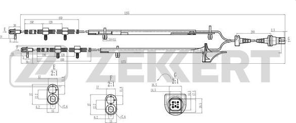 Zekkert SE-6194 - Датчик ABS, частота обертання колеса avtolavka.club