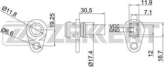 Zekkert SE-8500 - Датчик швидкості, спідометра avtolavka.club