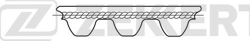 Zekkert ZR-1054 - Ремінь ГРМ avtolavka.club