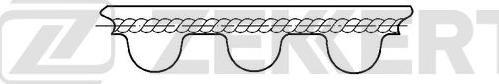 Zekkert ZR-1051 - Ремінь ГРМ avtolavka.club