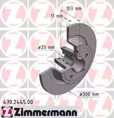 Zimmermann 470.2445.00 - Гальмівний диск avtolavka.club