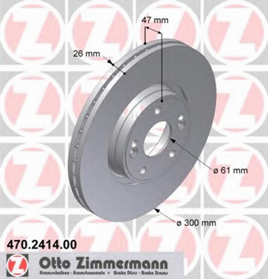 Zimmermann 470 2414 00 - Гальмівний диск avtolavka.club