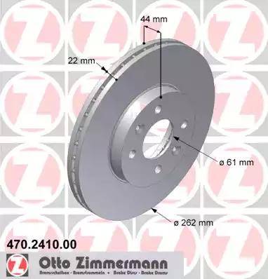 Zimmermann 470.2410.00 - Гальмівний диск avtolavka.club