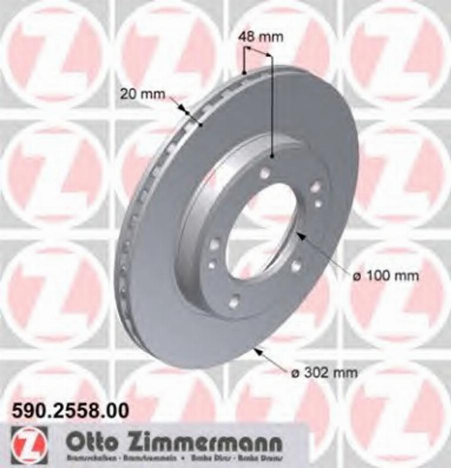 Zimmermann 590255800 - Гальмівний диск avtolavka.club