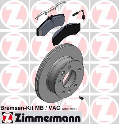 Zimmermann 640.4300.00 - Комплект гальм, дисковий гальмівний механізм avtolavka.club