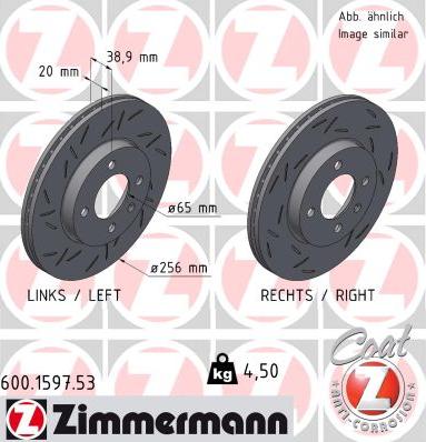 Zimmermann 600.1597.53 - Гальмівний диск avtolavka.club