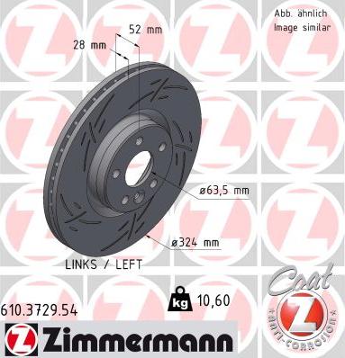 Zimmermann 610.3729.54 - Гальмівний диск avtolavka.club