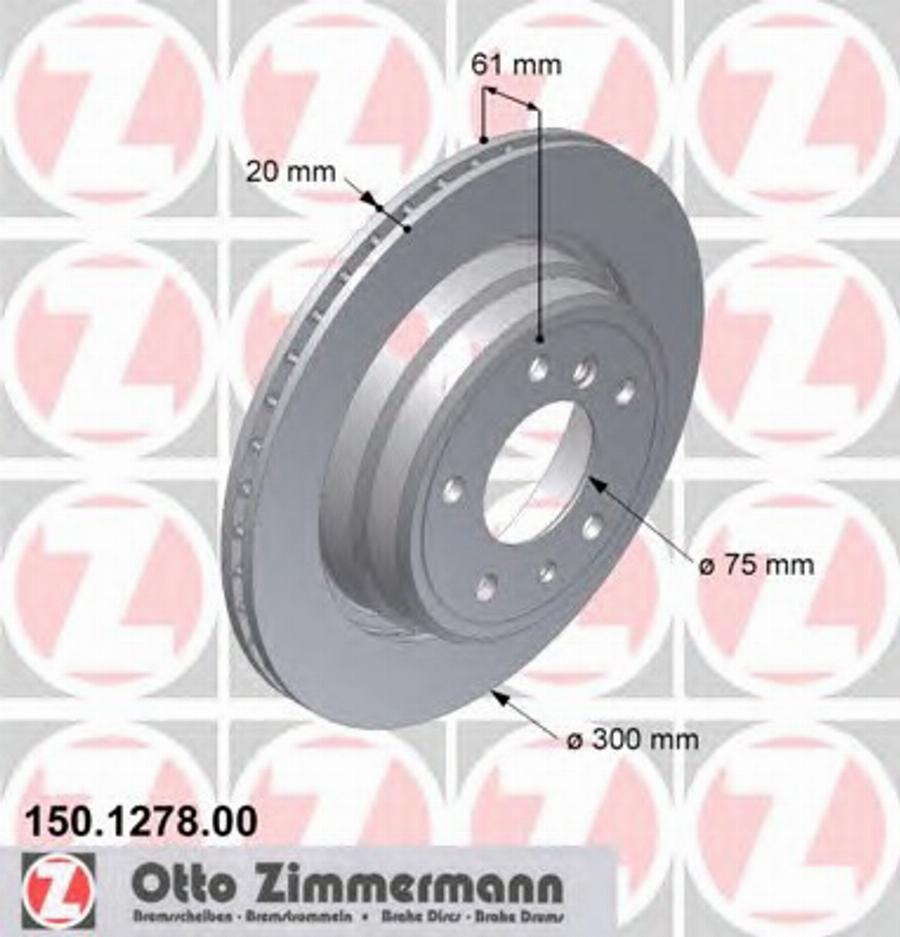 Zimmermann 150127800 - Гальмівний диск avtolavka.club