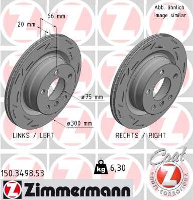 Zimmermann 150.3498.53 - Гальмівний диск avtolavka.club