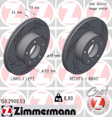 Zimmermann 150.2900.53 - Гальмівний диск avtolavka.club