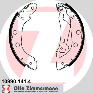 Zimmermann 10990.141.4 - Комплект гальм, барабанний механізм avtolavka.club