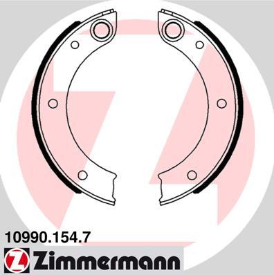 Zimmermann 10990.154.7 - Комплект гальм, ручник, парковка avtolavka.club