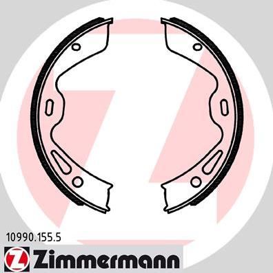 Zimmermann 10990.155.5 - Комплект гальм, ручник, парковка avtolavka.club