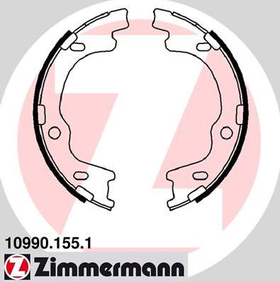 Zimmermann 10990.155.1 - Комплект гальм, ручник, парковка avtolavka.club