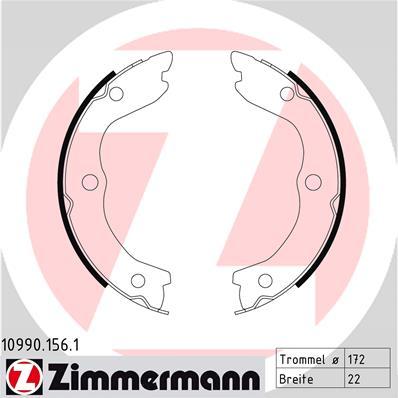 Zimmermann 10990.156.1 - Комплект гальм, ручник, парковка avtolavka.club