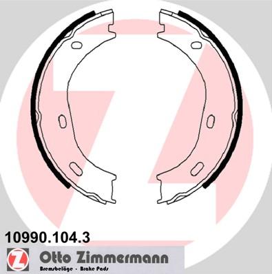 Zimmermann 10990.104.3 - Комплект гальм, ручник, парковка avtolavka.club