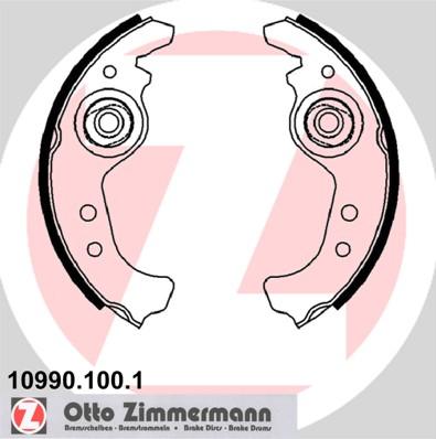 Zimmermann 10990.100.1 - Комплект гальм, барабанний механізм avtolavka.club