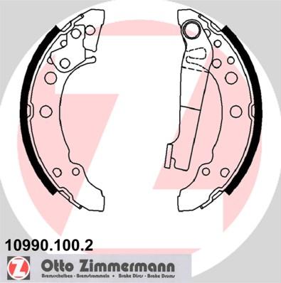 Zimmermann 10990.100.2 - Комплект гальм, барабанний механізм avtolavka.club