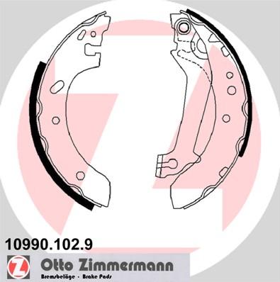 Zimmermann 10990.102.9 - Комплект гальм, барабанний механізм avtolavka.club