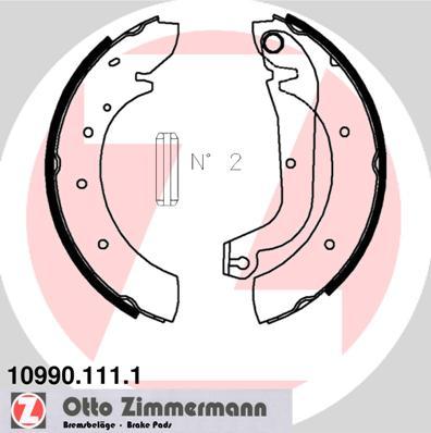 Zimmermann 10990.111.1 - Комплект гальм, барабанний механізм avtolavka.club