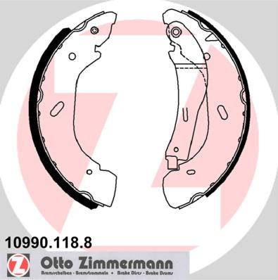 Zimmermann 10990.118.8 - Комплект гальм, барабанний механізм avtolavka.club