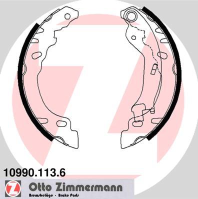 Zimmermann 10990.113.6 - Комплект гальм, барабанний механізм avtolavka.club