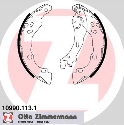 Zimmermann 10990.113.1 - Комплект гальм, барабанний механізм avtolavka.club