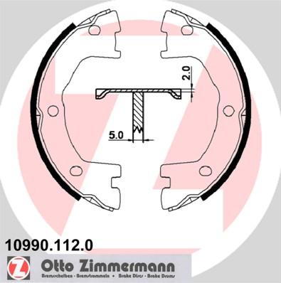 Zimmermann 10990.112.0 - Комплект гальм, ручник, парковка avtolavka.club