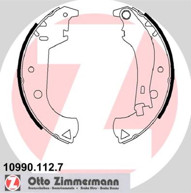 Zimmermann 10990.112.7 - Комплект гальм, барабанний механізм avtolavka.club