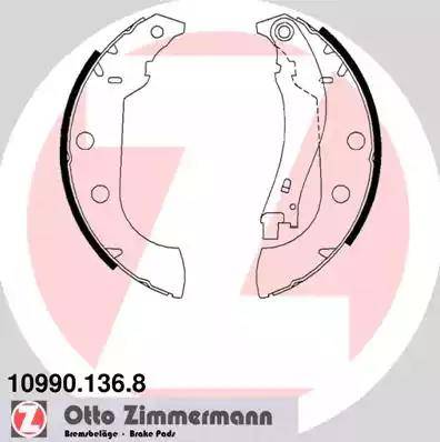 Zimmermann 10990.136.8 - Комплект гальм, барабанний механізм avtolavka.club