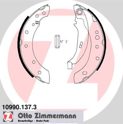 Zimmermann 10990.137.3 - Комплект гальм, ручник, парковка avtolavka.club