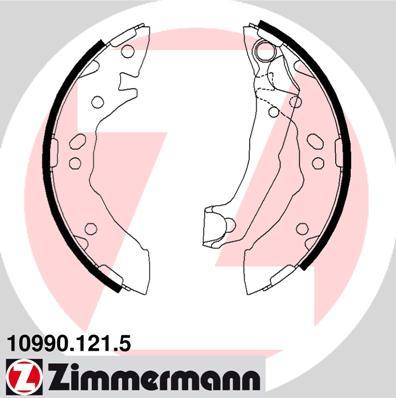 Zimmermann 10990.121.5 - Комплект гальм, барабанний механізм avtolavka.club