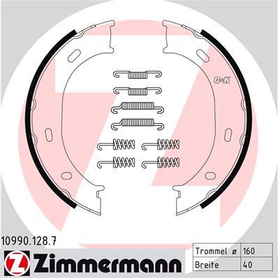 Zimmermann 10990.128.7 - Комплект гальм, ручник, парковка avtolavka.club